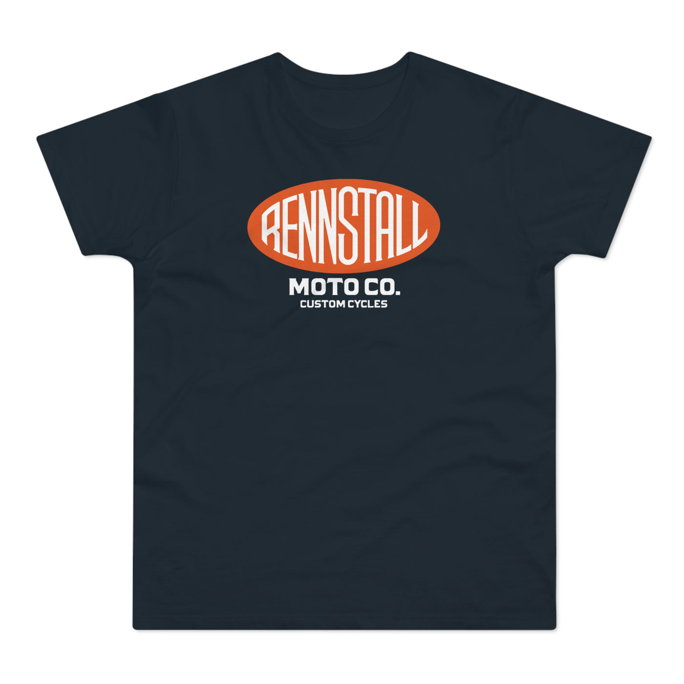 Navy Men's Vintage Oval Logo T-shirt